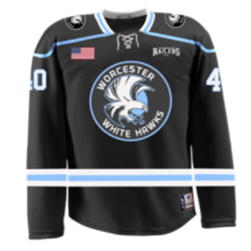 White Hawks Black Game Jersey Thumbnail